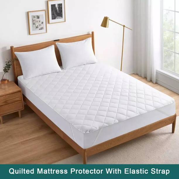 Jaipurlinen Elastic Strap Single Size Waterproof Mattress Cover