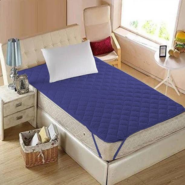 Texlux Elastic Strap Single Size Breathable, Stretchable, Waterproof Mattress Cover