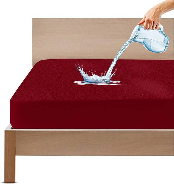 Mattress Protector Single Size Fitted Terry Cotton Brea...