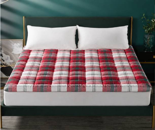 FAB TAX GOYAL 2 inch (5.08 cm) King, Single Size Microfibre Breathable Mattress Topper