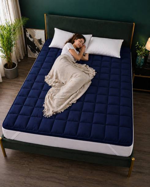 FAB TAX GOYAL 2 inch (5.08 cm) King Size Microfibre Breathable Mattress Topper
