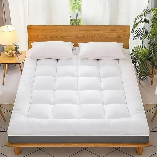 Texlux 2 inch (5.08 cm) King Size Microfibre Breathable, Stretchable, Waterproof Mattress Topper