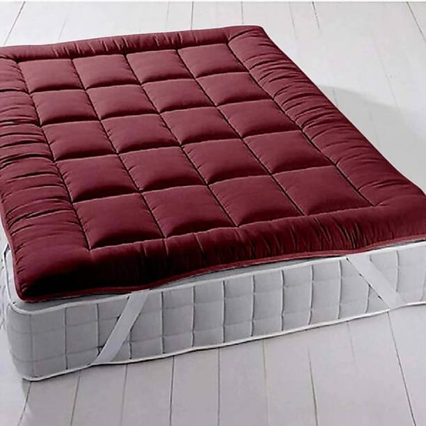 Jaipurlinen Mattress Topper King Size Breathable, Stretchable Mattress Cover