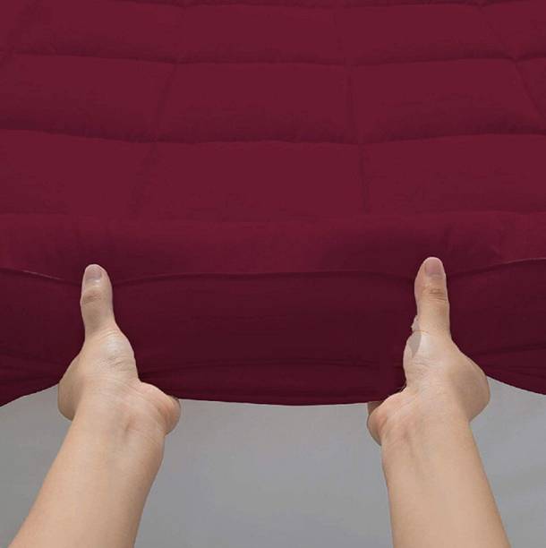 रीलक्ष्फील मैट्रेस टॉपर डबल साइज जल प्रतिरोधी मैट्रेस प्रोटेक्टर