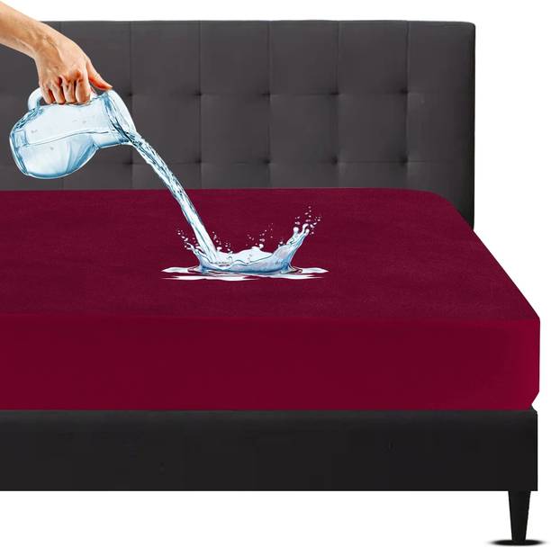 Mattress Protector King Size Fitted Terry Cotton Waterproof, Stretchable, Breathable Mattress Cover