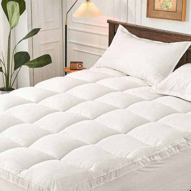 Shree Shyam Mattress Topper Queen Size Breathable, Stretchable Mattress Cover