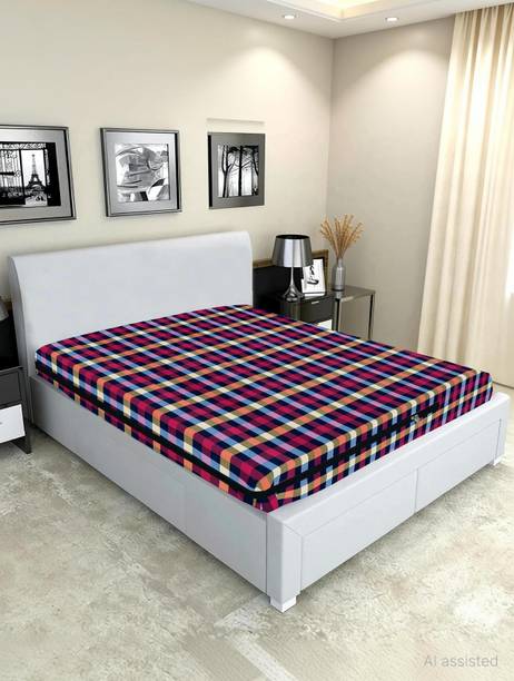 Wings Star King Size Zippered Cotton Breathable, Stretchable Mattress Cover