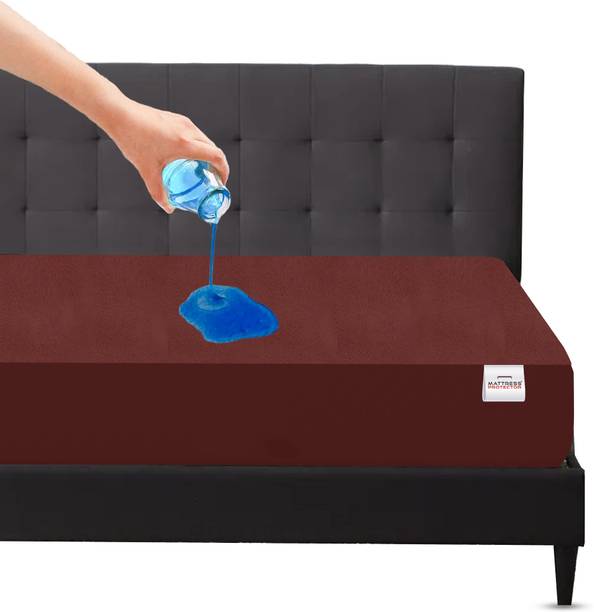 Mattress Protector Fitted Single Size Breathable, Stretchable, Waterproof Mattress Cover
