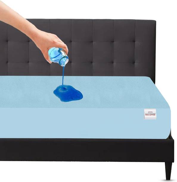 Mattress Protector Single Size Fitted Terry Cotton Brea...
