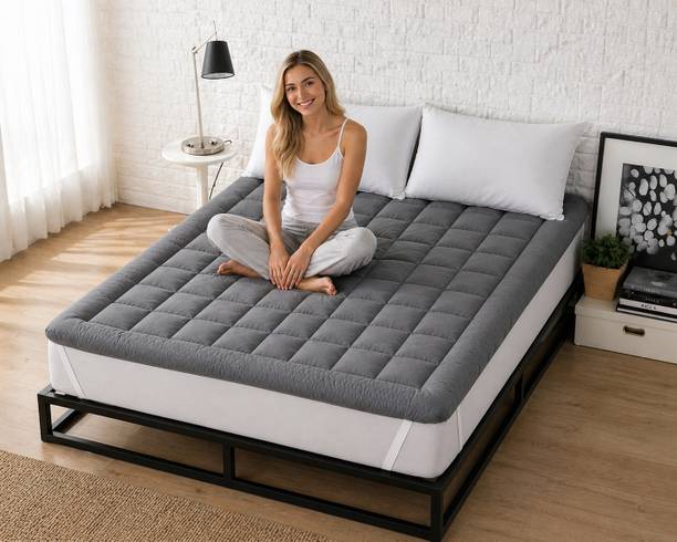 Cashmera 2 inch (5.08 cm) Queen Size Poly Fiber Breathable Mattress Topper