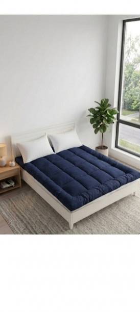 Sleepora 3 inch (7.62 cm) Single Size Poly Fiber Waterproof, Stretchable, Breathable Mattress Topper