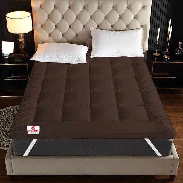 ACHIR 2 inch (5.08 cm) Single Size Microfibre Breathable Mattress Topper