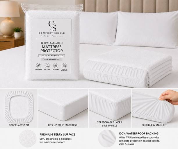 Comfort Shield Double Size Breathable, Stretchable, Waterproof Mattress Topper