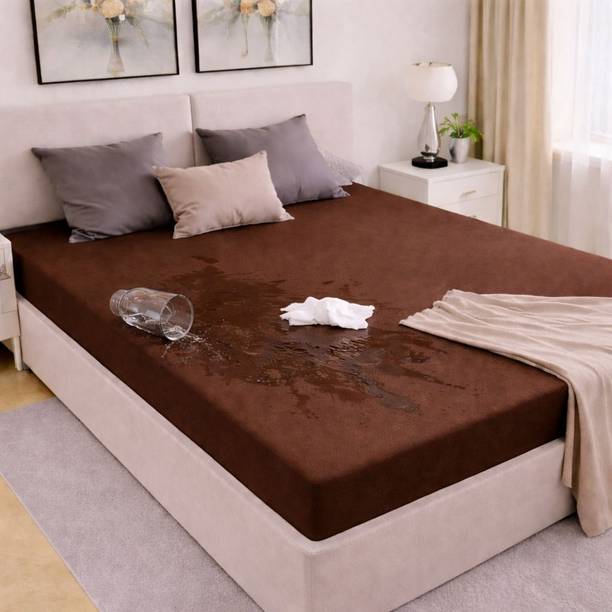 MW PRINTS King Size Waterproof Mattress Topper