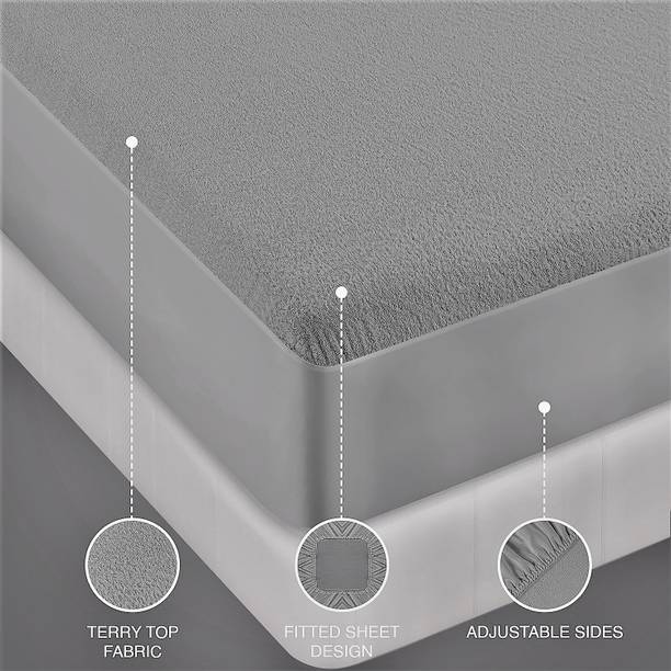 अल्ट्रास्लीप फिटेड क्वीन साइज जल प्रतिरोधी मैट्रेस प्रोटेक्टर