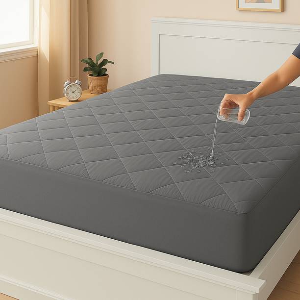 LA VERNE Fitted King Size Breathable, Stretchable, Waterproof Mattress Cover
