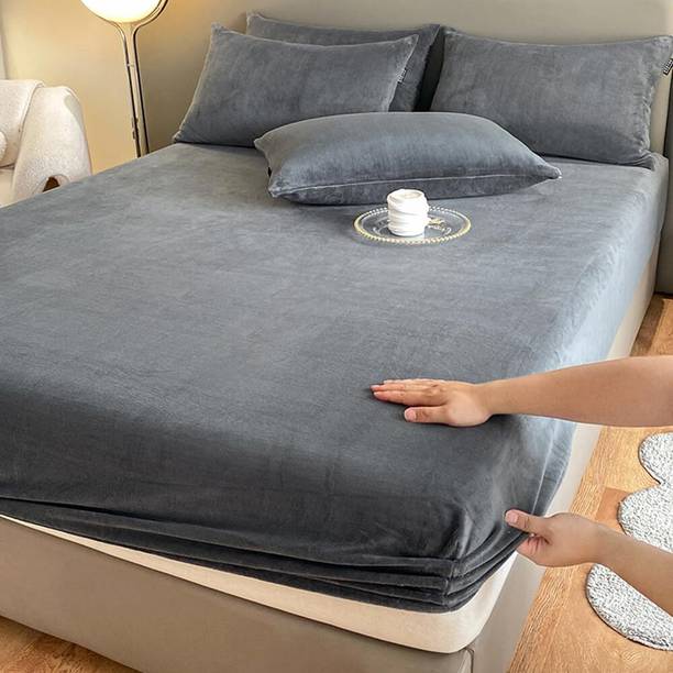 ComfoBuddy King Size Fitted Terry Cotton Waterproof, Stretchable, Breathable Mattress Cover