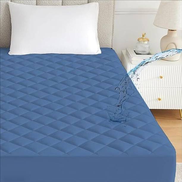 CRAZY WORLD Fitted King Size Breathable, Stretchable, Waterproof Mattress Cover
