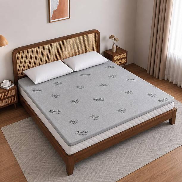 VRIKSHH 1 inch (2.54 cm) Double Size HR Foam Mattress Topper