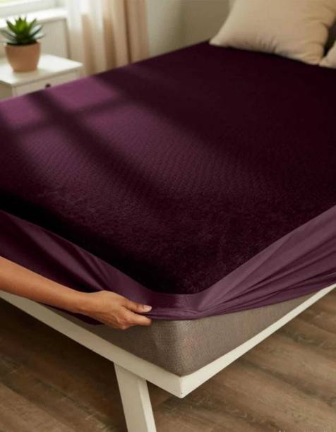 Gajraj Double, King Size Fitted Terry Cotton Breathable, Stretchable, Waterproof Mattress Cover