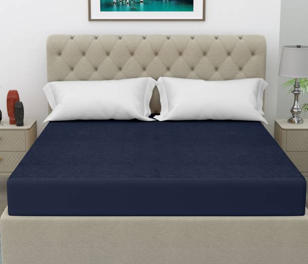 CRAZY WORLD Mattress Topper Single Size Waterproof, Breathable, Stretchable Mattress Cover