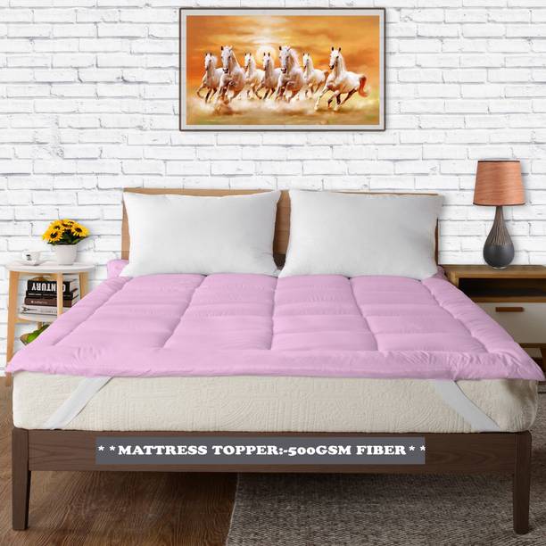 rakhi home décor Mattress Topper Single Size Breathable, Stretchable, Waterproof Mattress Cover