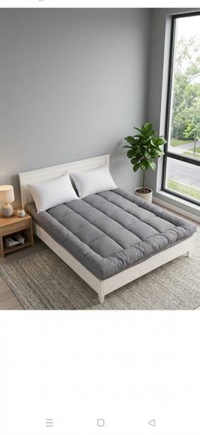 Sleepora 3 inch (7.62 cm) Single Size Poly Fiber Waterproof, Stretchable, Breathable Mattress Topper