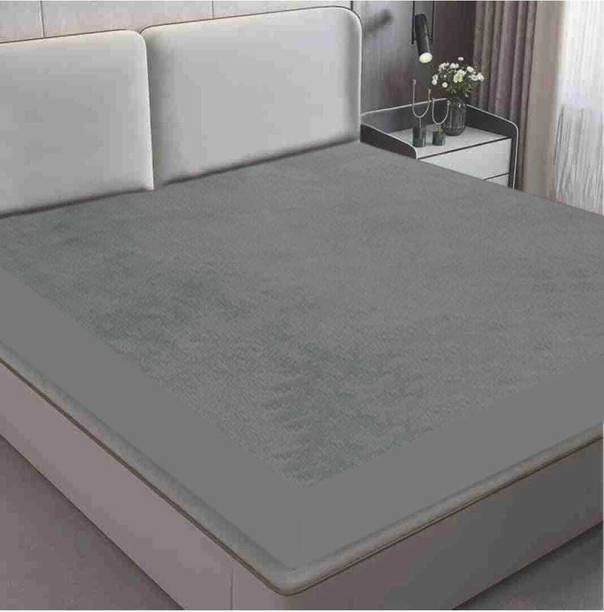 TANNU TEXTILES Queen Size Fitted Terry Cotton Breathable, Stretchable, Waterproof Mattress Cover