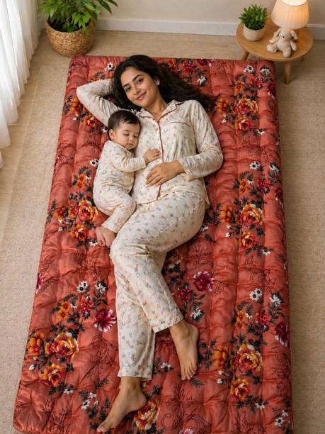 Aaveshmansuri 2 inch (5.08 cm) Single Size Cotton Mattress Topper