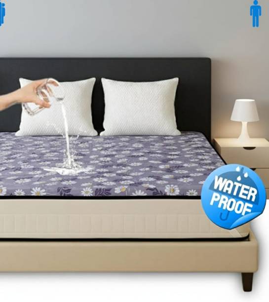 Nidox Double Size Elastic Strap Synthetic Waterproof, Breathable, Stretchable Mattress Cover