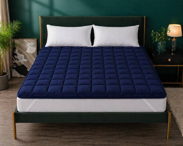 HomeFily 2 inch (5.08 cm) Queen Size Microfibre Breathable Mattress Topper
