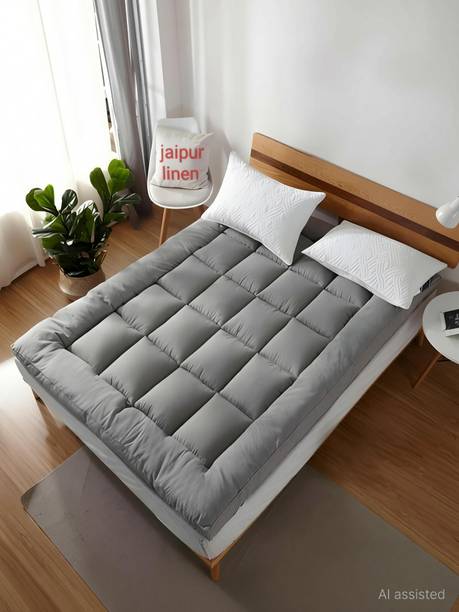 Cashmera 2 inch (5.08 cm) Double Size Poly Fiber Breathable, Stretchable, Waterproof Mattress Topper