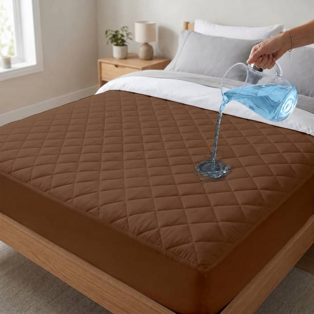compal Double Size Fitted Polycotton Waterproof, Breathable, Stretchable Mattress Cover