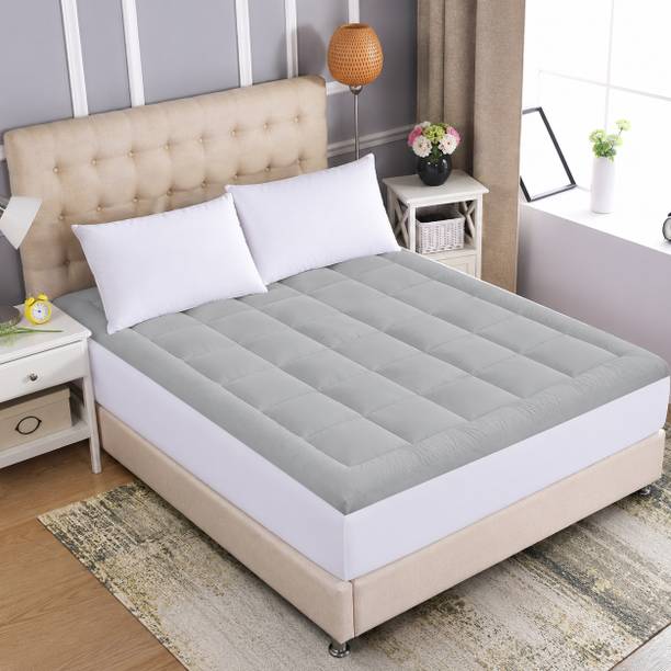 NEXFIBER 2 inch (5.08 cm) Single Size Microfibre Breathable Mattress Topper