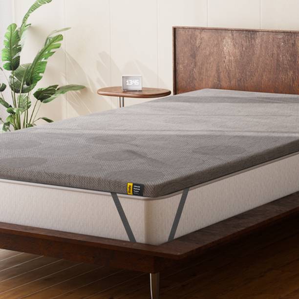 Frido 2 inch (5.08 cm) King Size Foam Breathable Mattress Topper