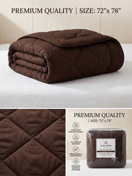 Shree shyam Handloom 1 inch (2.54 cm) King Size Cotton Waterproof Mattress Topper