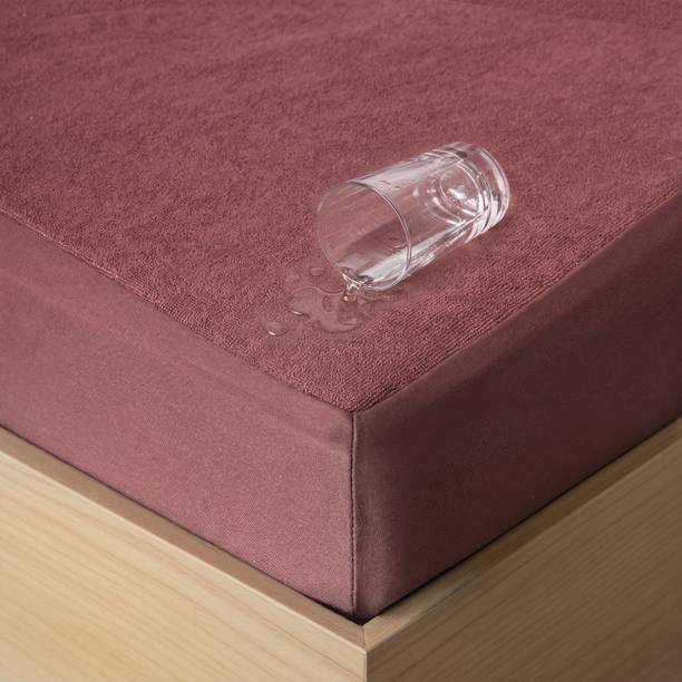 Frido Double Size Elastic Strap Terry Cotton Waterproof Mattress Cover