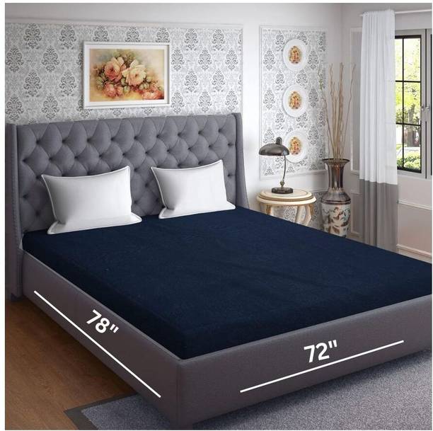 CROSPO Fitted Double Size Breathable, Stretchable, Waterproof Mattress Cover