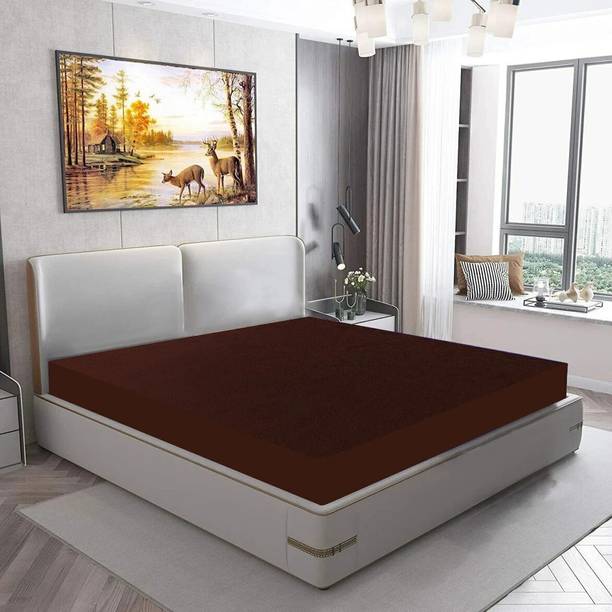 Mattress Protector King Size Fitted Terry Cotton Breath...