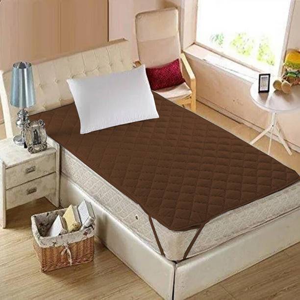 Texlux Elastic Strap Single Size Breathable, Stretchable, Waterproof Mattress Cover