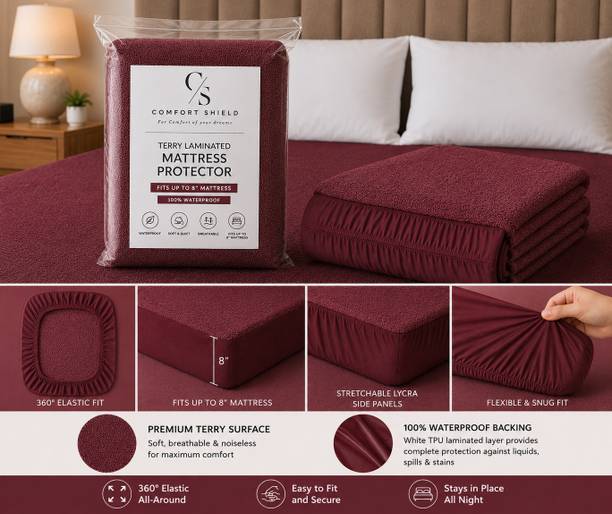 Comfort Shield Single Size Breathable, Stretchable, Waterproof Mattress Topper