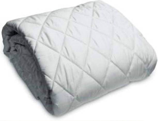 shanu international textile King Size Fitted Terry Cotton Mattress Cover