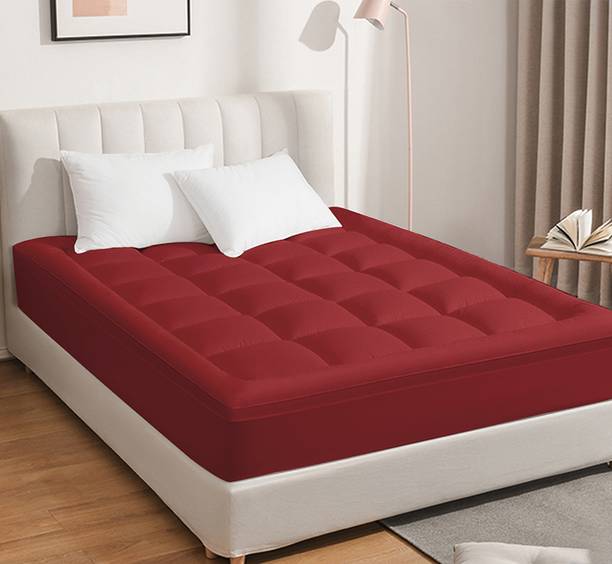 Cloth Fusion 2 inch (5.08 cm) King Size Microfibre Breathable Mattress Topper