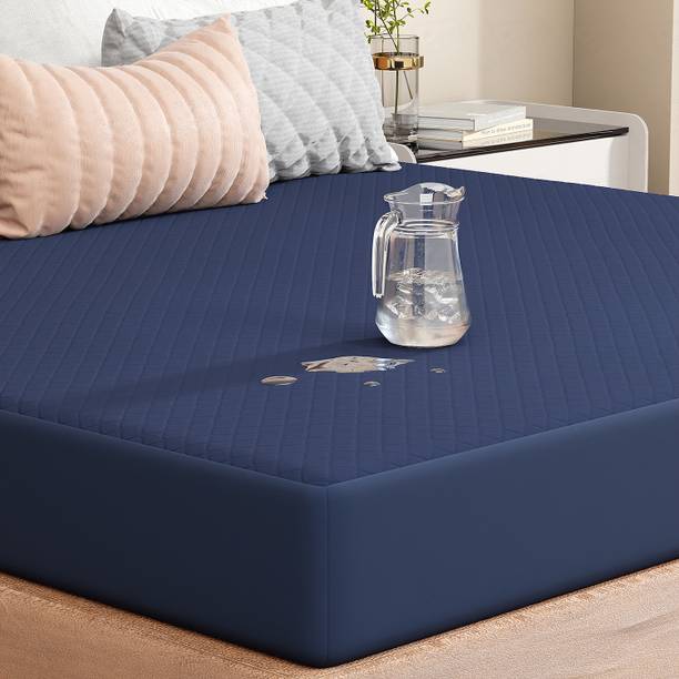 lukzer Mattress Topper Single Size Waterproof, Stretchable, Breathable Mattress Cover