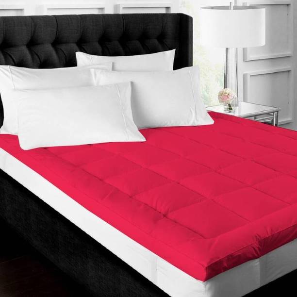 Jaipurlinen Mattress Topper Queen Size Breathable, Stretchable Mattress Cover