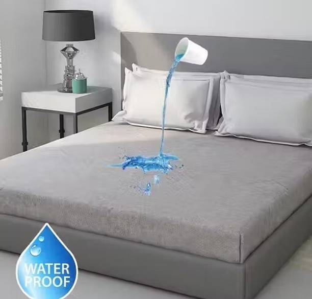 Glazeby 3 inch (7.62 cm) King Size Cotton Breathable, Stretchable, Waterproof Mattress Topper