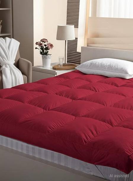 Comfowell 2 inch (5.08 cm) King Size Microfibre Stretchable, Waterproof Mattress Topper