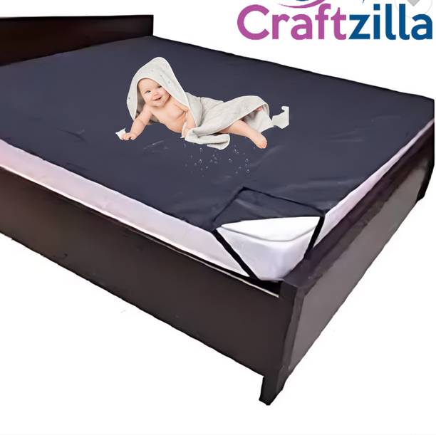 Craftzilla Elastic Strap Double Size Waterproof Mattress Cover