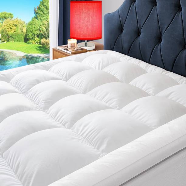 TUNDWAL'S Mattress Topper King Size Breathable, Stretchable, Waterproof Mattress Cover