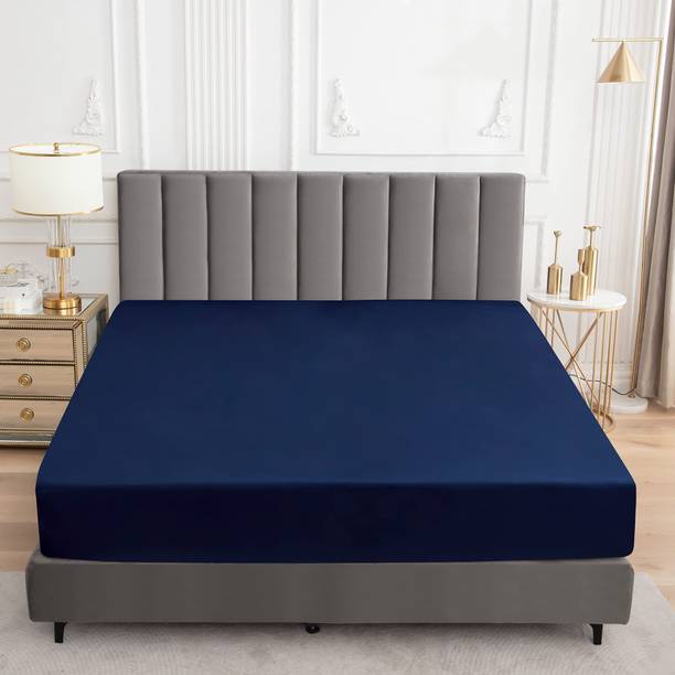 Jaipurlinen Elastic Strap Double Size Waterproof Mattress Cover